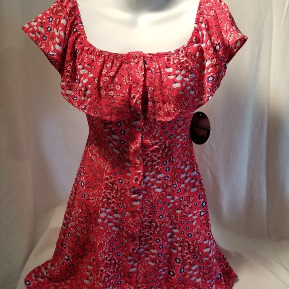 BeBop Dresses & Skirts - Bebop  Classic Red Floral Print Summer Dress